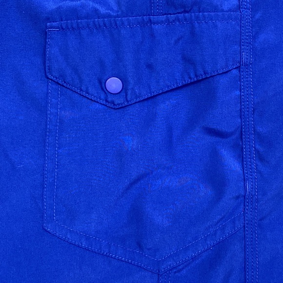 Patagonia Swim Shorts Style # 86570 Side Snap Pocket, Blue - Picture 6 of 13